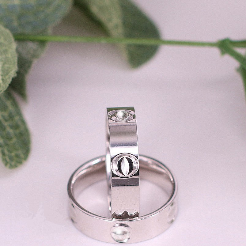 One-line engraved ring, S925 sterling silver, wide and thick, unisex, versatile, closed-loop, fashionable, suitable for everyday wear, high-end luxury ring.
